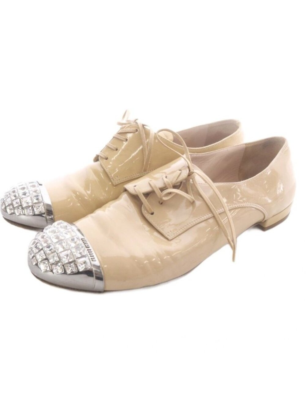 Miu Miu Miu Pumps Bijou Beige Heel 37